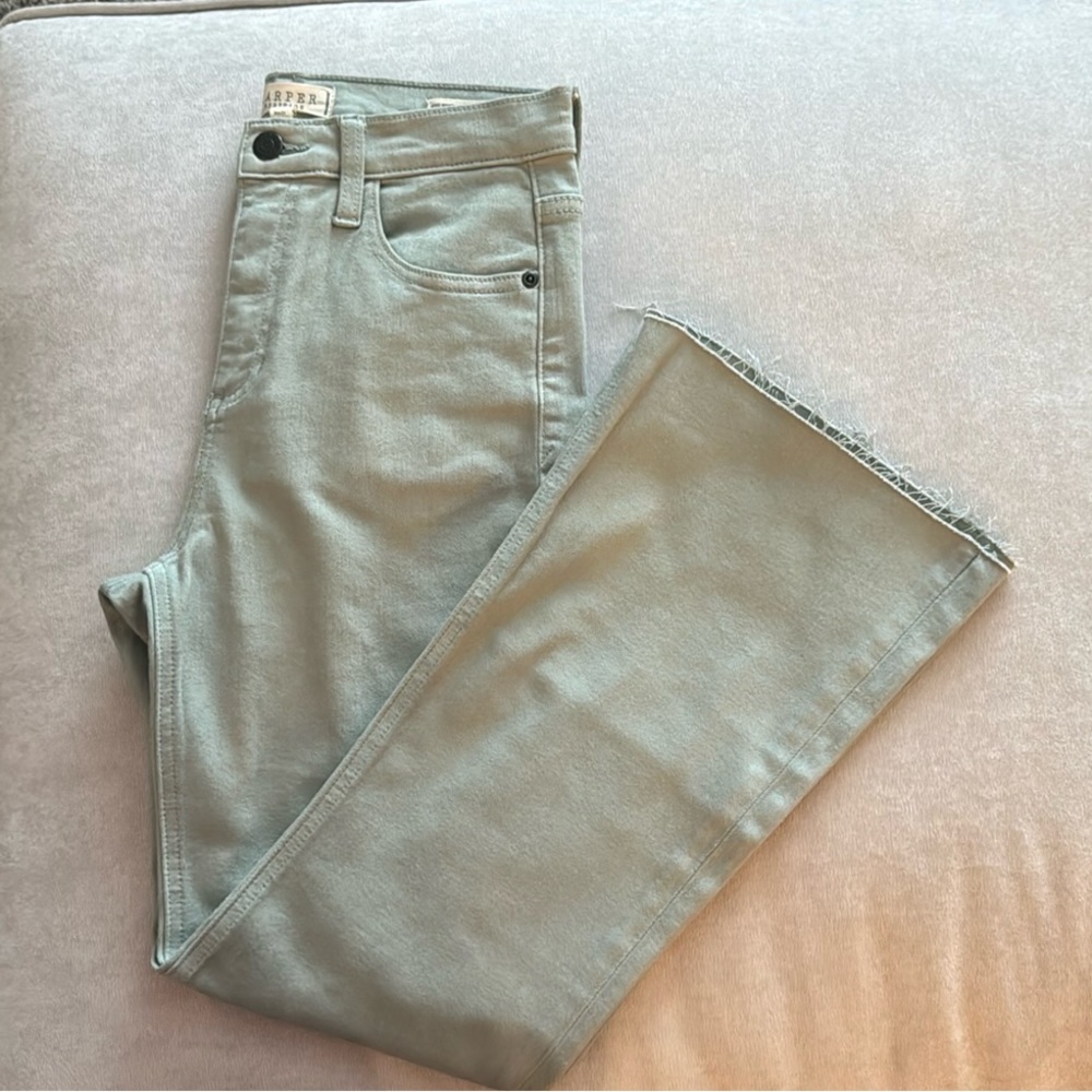 Light Green Wide Leg Jeans
